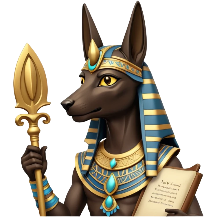 Anubis making an important announcement emoji