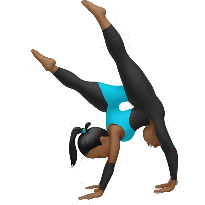 gymnastics handstand  emoji