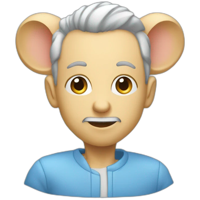 Personne qui souris faisant un pouce bleu emoji