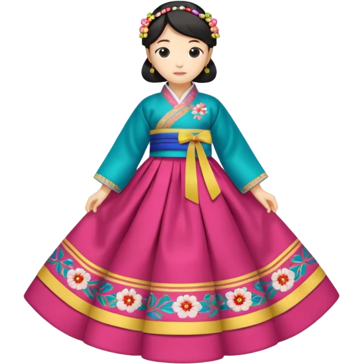 Hanbok with no human just the dress emoji
