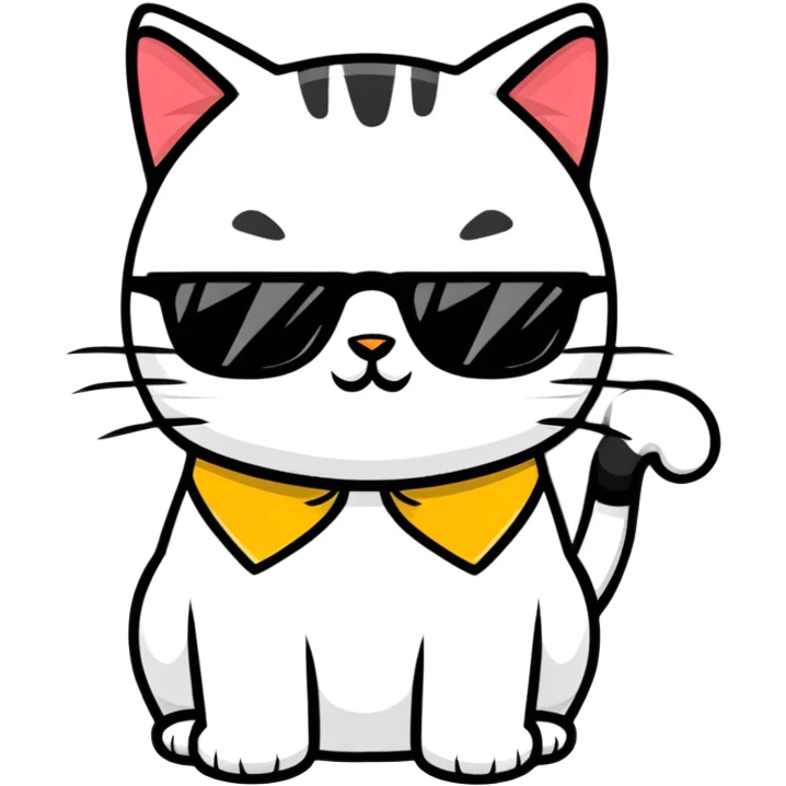 cat wearing sunglasses emoji