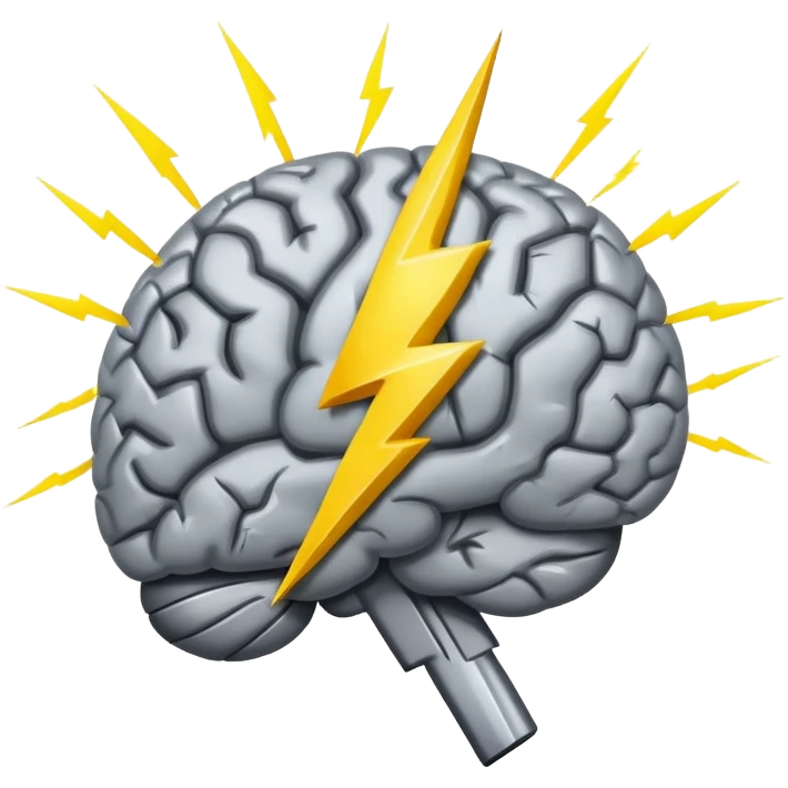 brain with a lightning bolt emoji