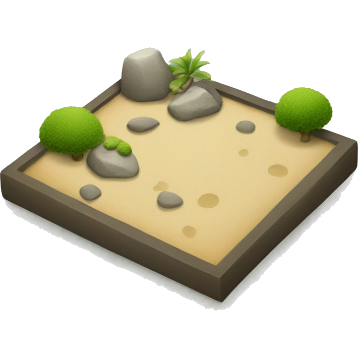  A zen garden emoji