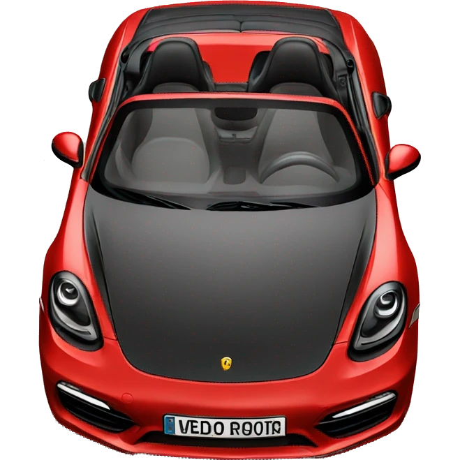red 718 boxster emoji