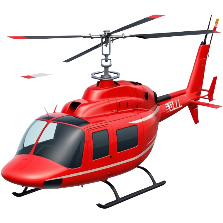 Bell 206 - Bell Helicopter (Model Year: 2021) (Iconic colour: Red) emoji