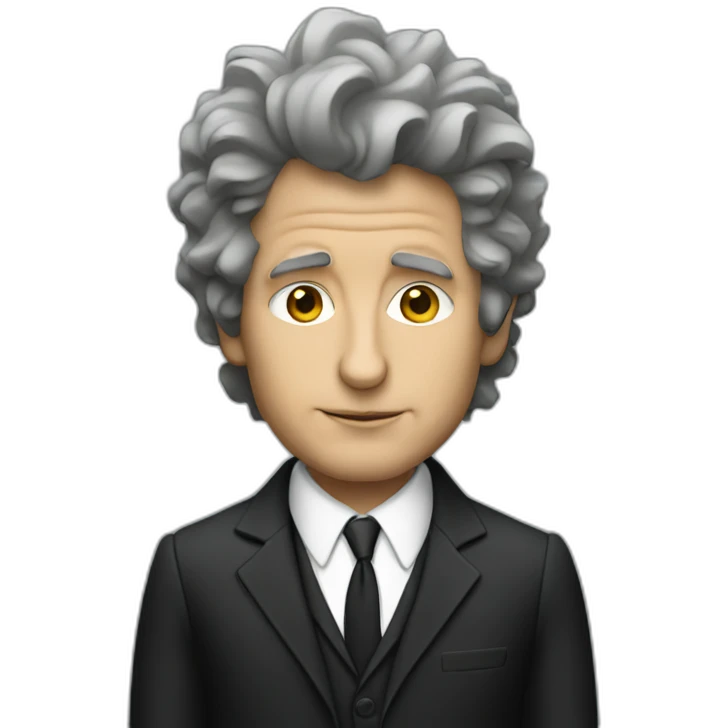 Bob Dylan in a suit emoji