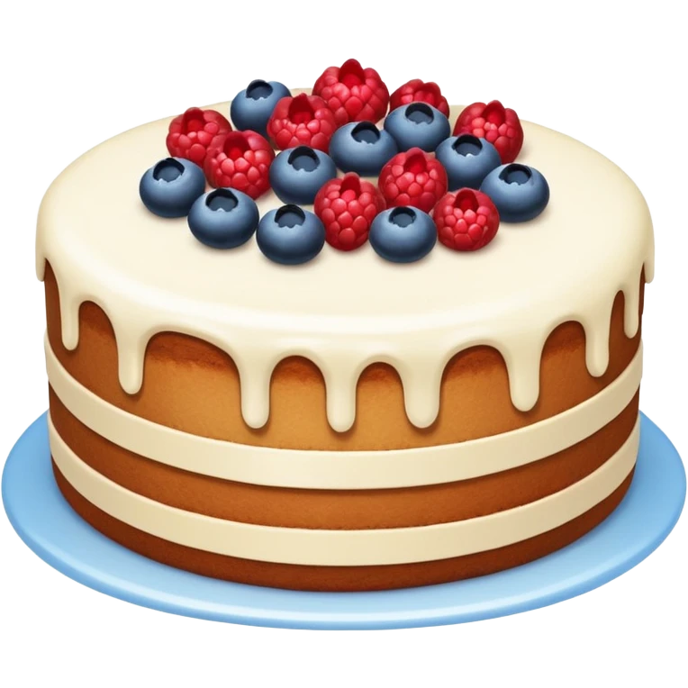 Cake with berries  emoji