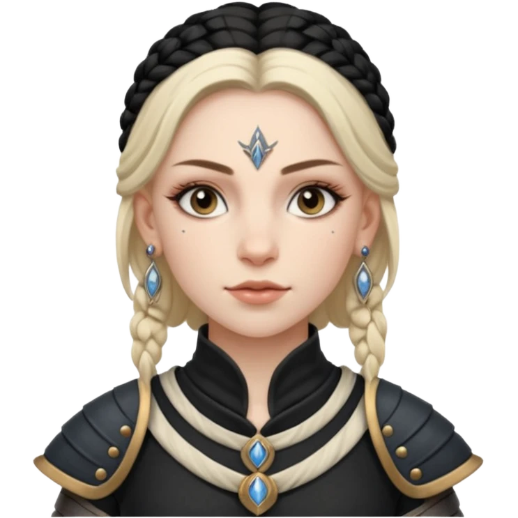 ESO female breton warrior with lashes and earrings emoji