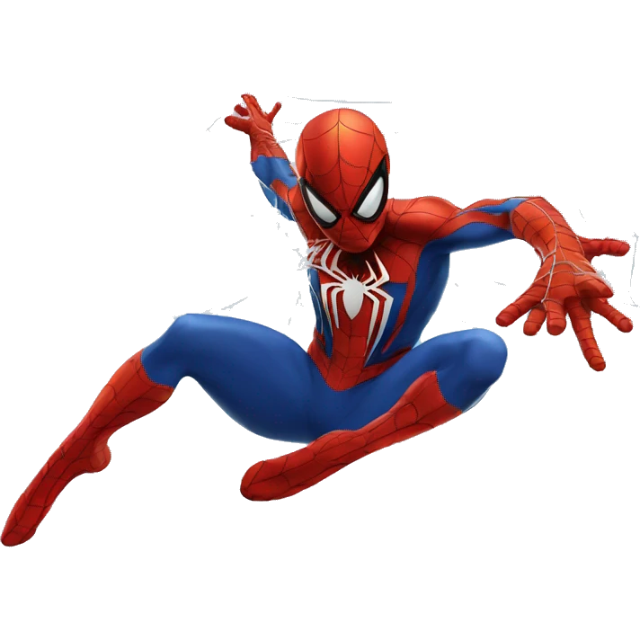 Spiderman shooting web  emoji