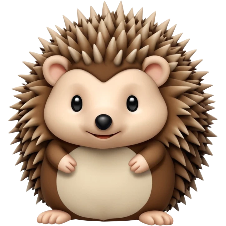 Plush hedgehog emoji