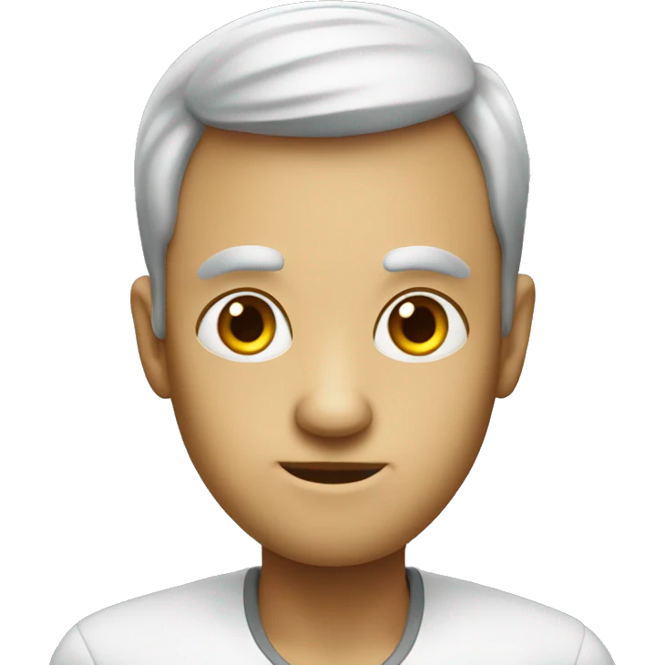 a smart person with huge head emoji