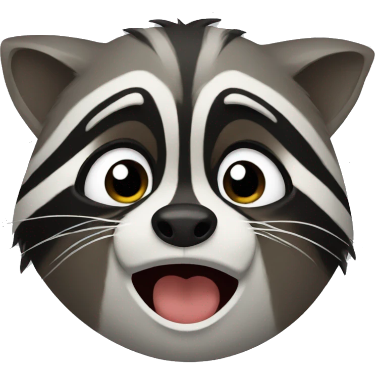 raccoon who is crying  emoji