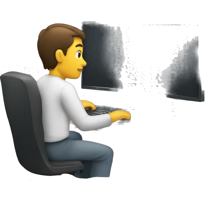 man at the computer emoji