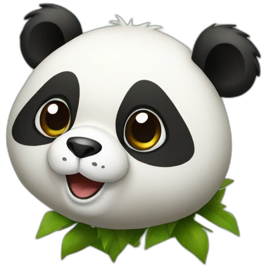 Panda bambus emoji