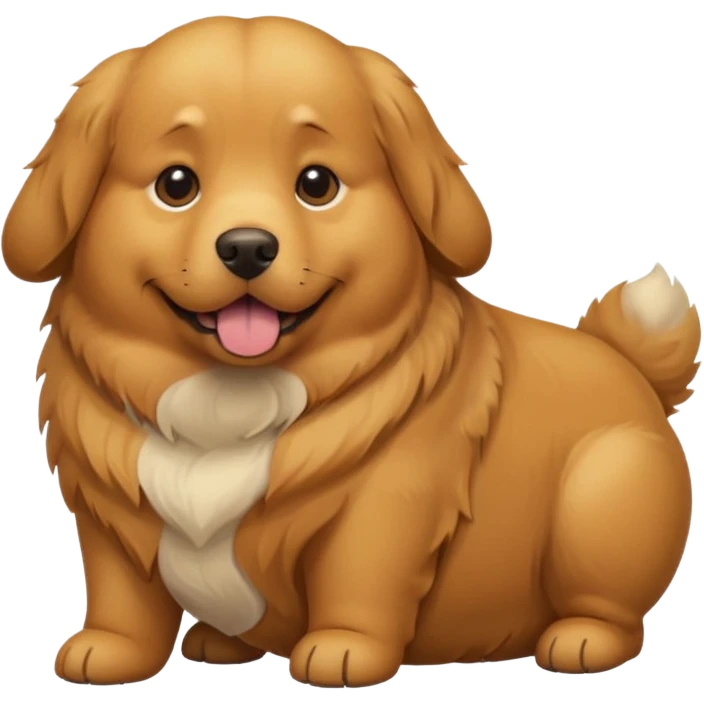 Fat. Dog emoji