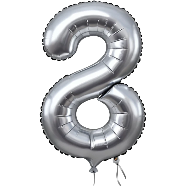 Foil balloon number twenty-four emoji