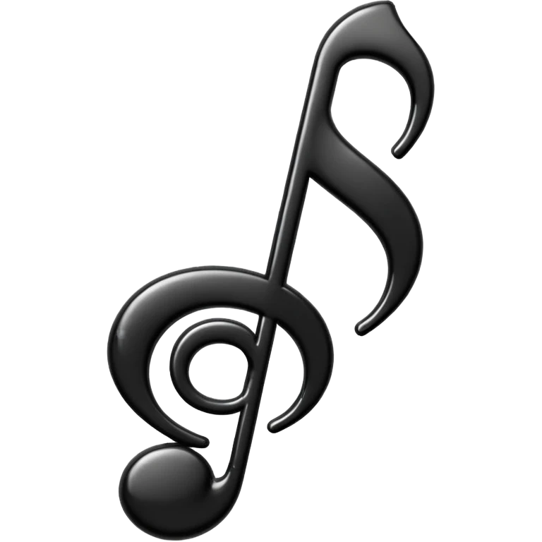 black music note emoji