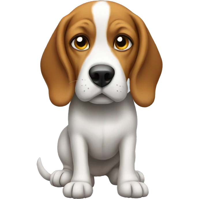 beagle doing shit emoji
