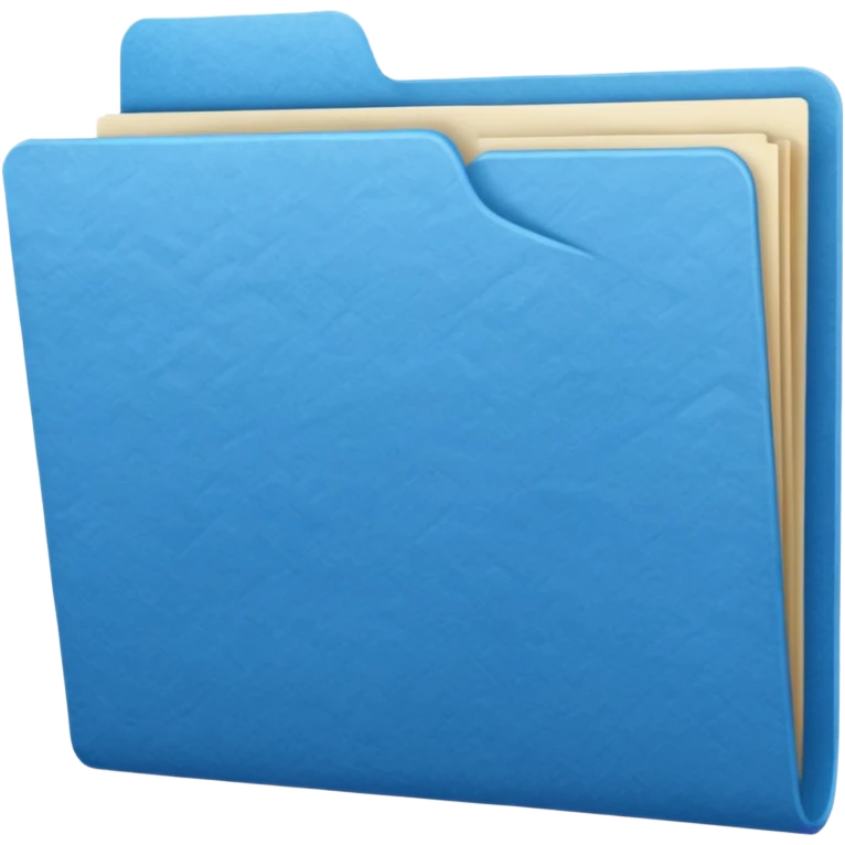 blue color file document emoji