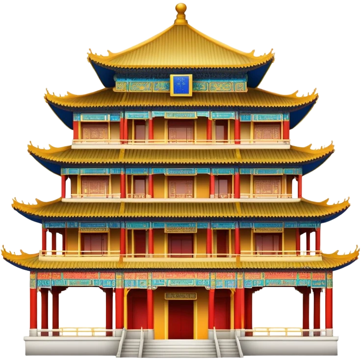 Chinese palace building structure emoji