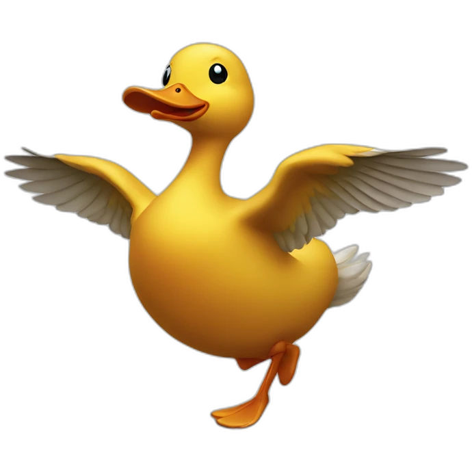 duck running emoji