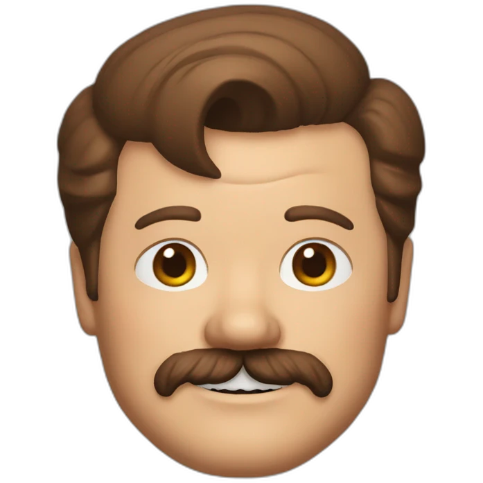ron swanson grinning emoji