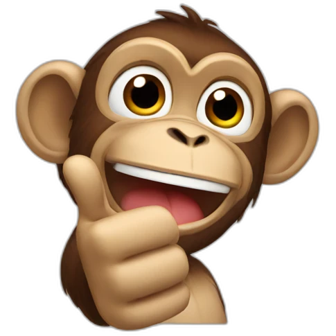 monkey thumbs up emoji