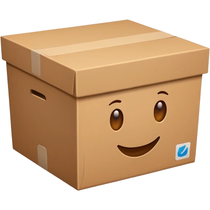 clean cardboard box  emoji