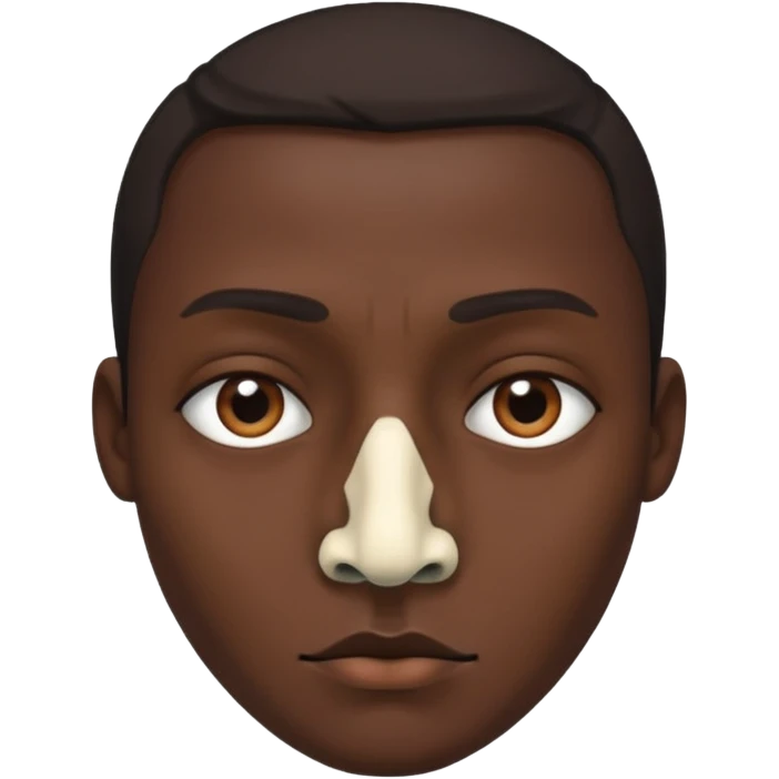 Cannibal with bone through nose emoji