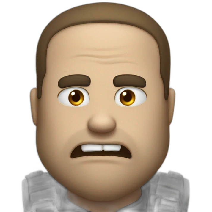 Roblock cracter with shocking face emoji