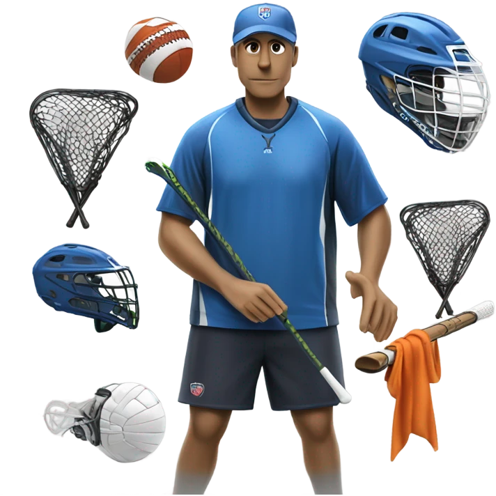 Coaching lacrosse  emoji