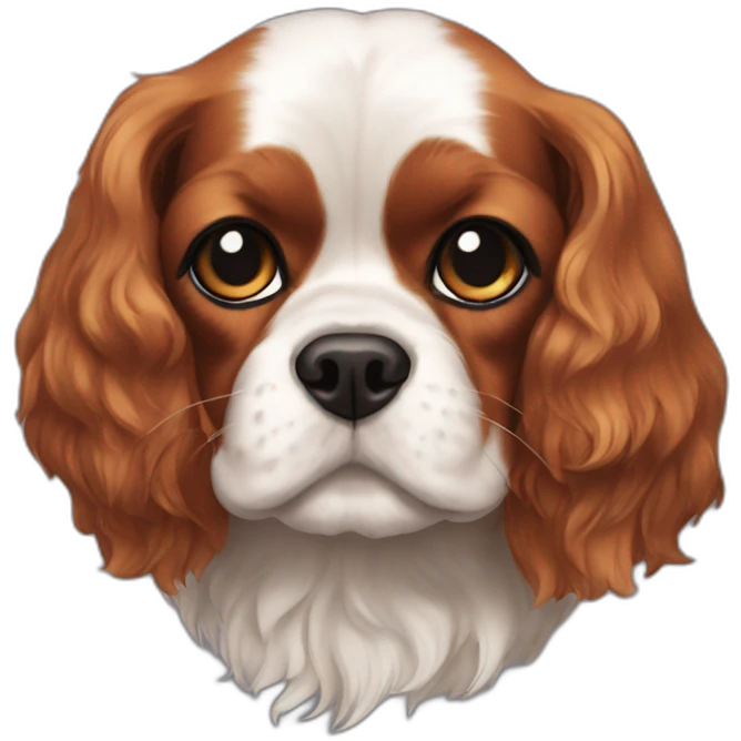 cavalier king charle noir emoji