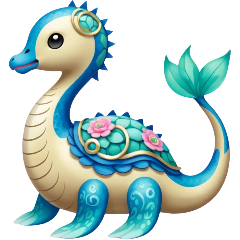 Meloetta-Lapras-Amaura-Pokémon-Fakémon-fusion-hybrid-creature emoji