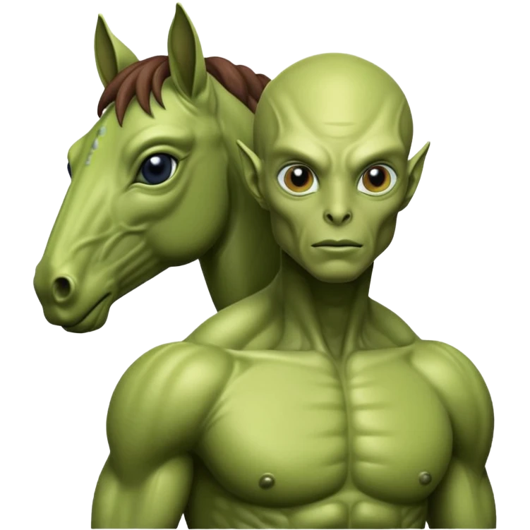 alien riding horse emoji
