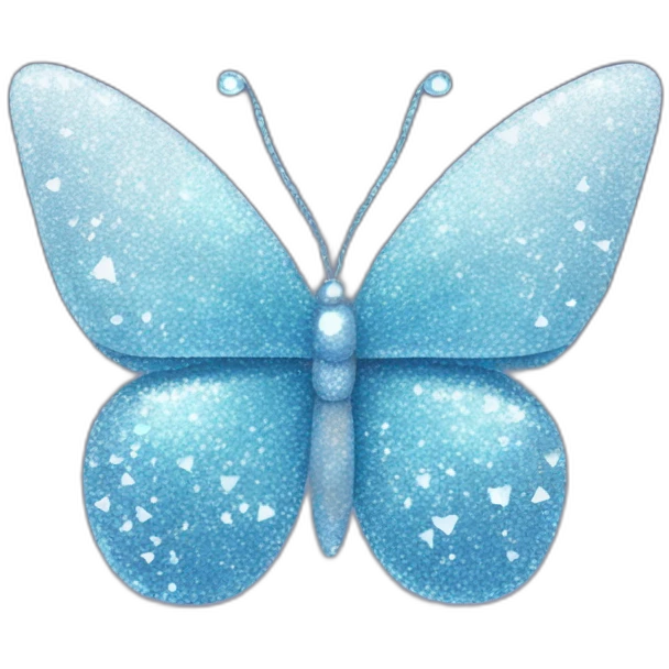 glitter ice butterfly emoji