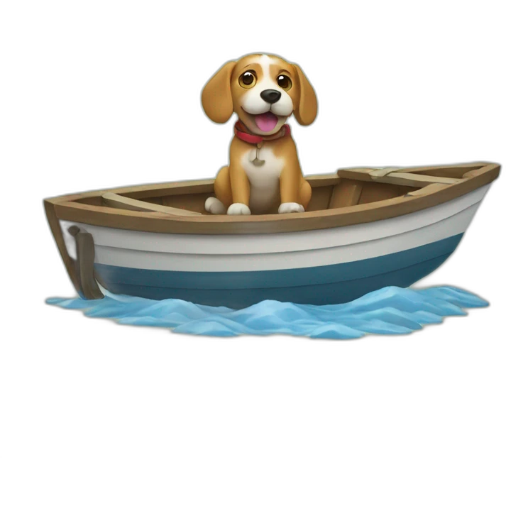 dog eating boat emoji