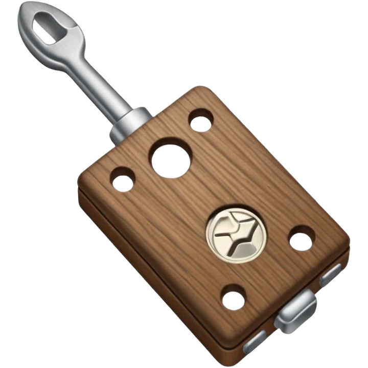 Metal walnut cracker tool emoji