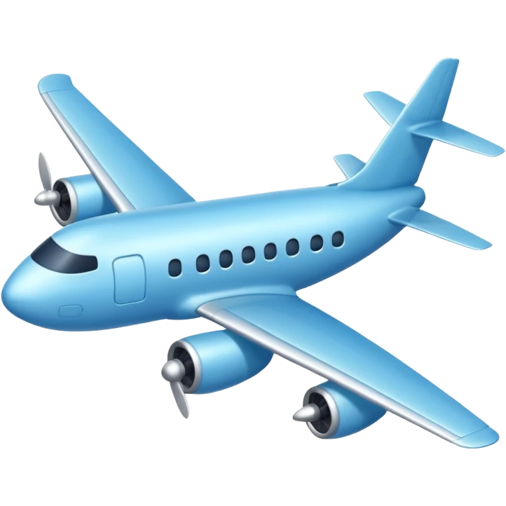 Baby blue letadlo  emoji