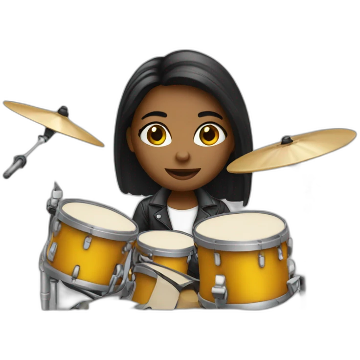 Girl drummer emoji