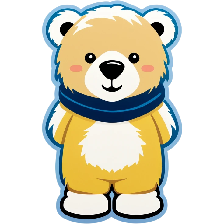 polar bear wear ugg tasman emoji
