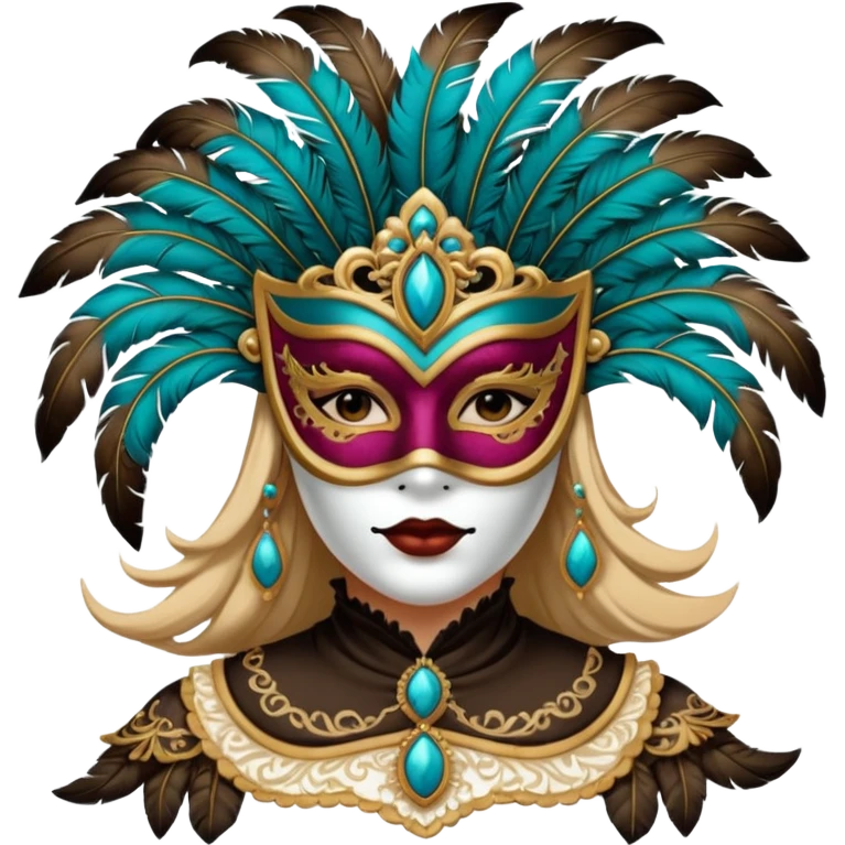 masked person venice volto woman emoji