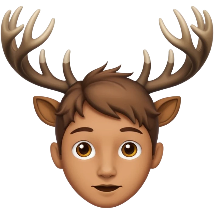 Deer horns on my human head emoji