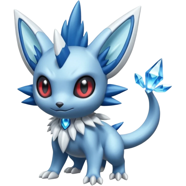 Elemental dark dusky mechanical frosty fairy-like fantasy epic rare Glalie-Sneasel-Togetic-Pokémon-Fakémon-hybrid-creature emoji