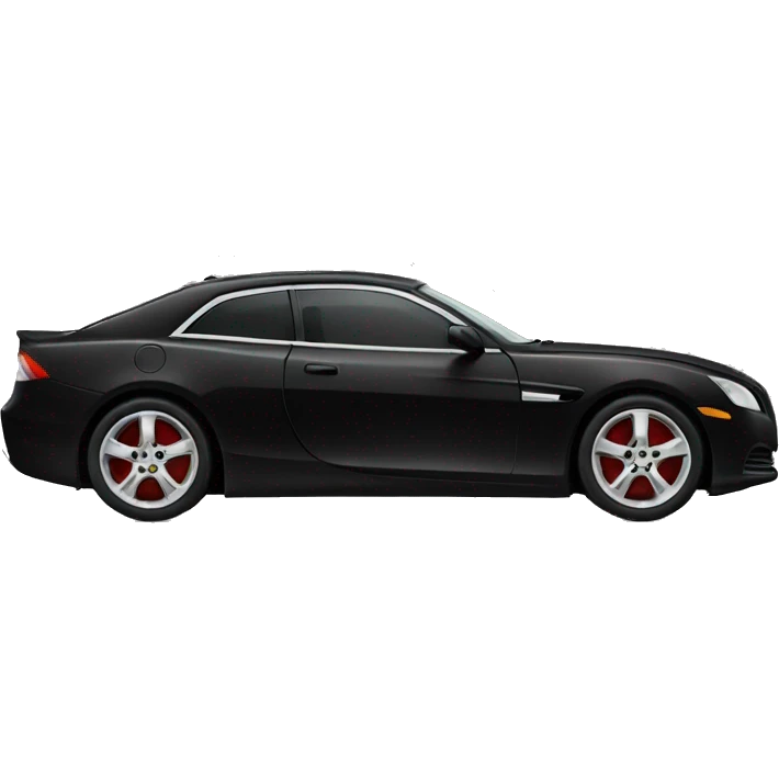Expensive black car emoji