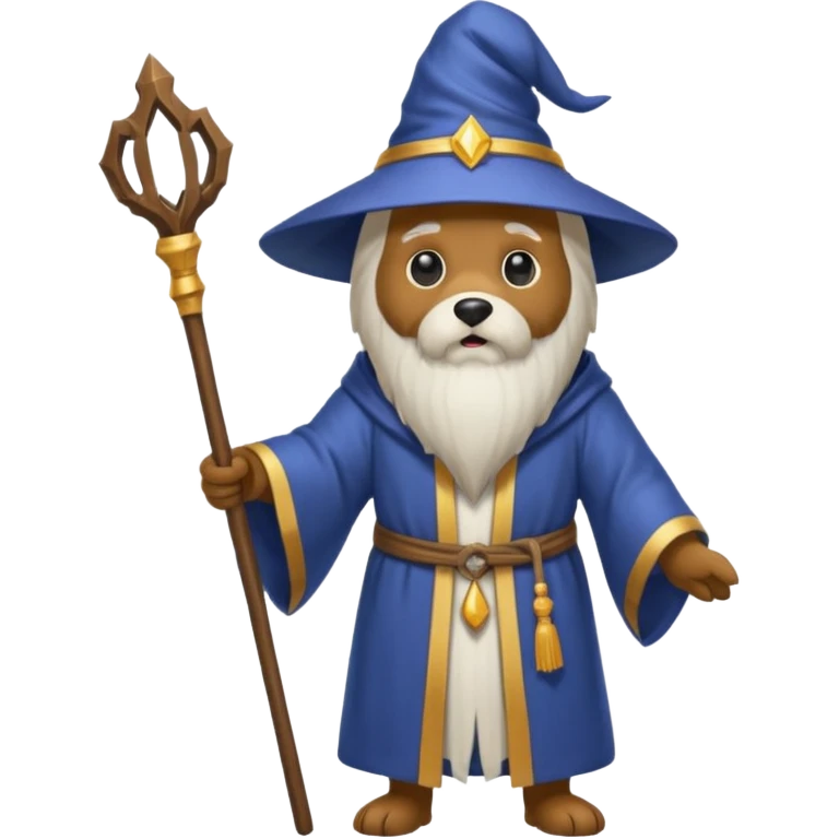 Dog wizard emoji