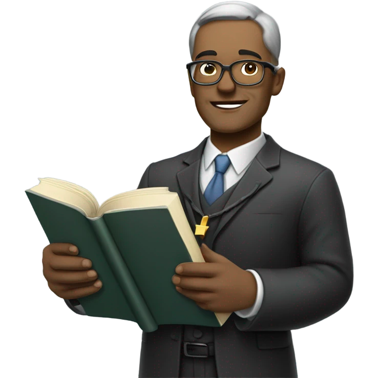 A professor CEO who is also a Catholic deacon emoji