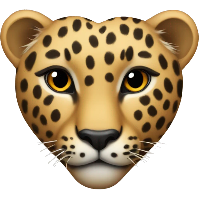 Leopard heart emoji