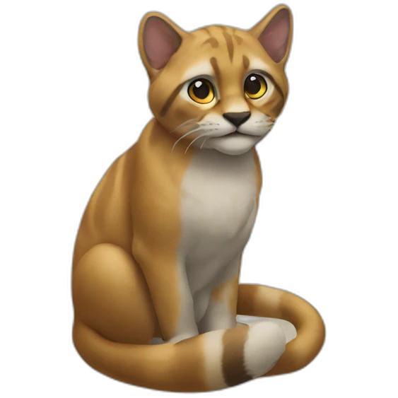 Chat sauvage emoji