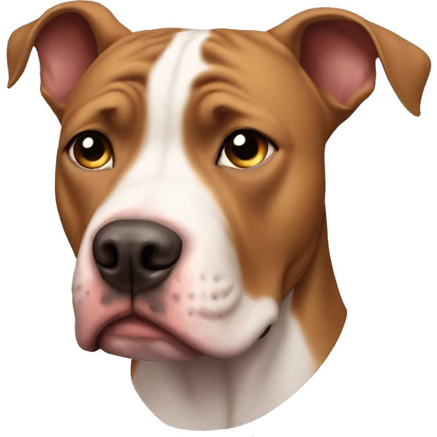 Pit bull sad emoji