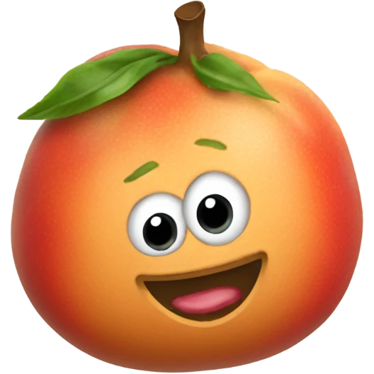 Obergine mit pfirsich emoji
